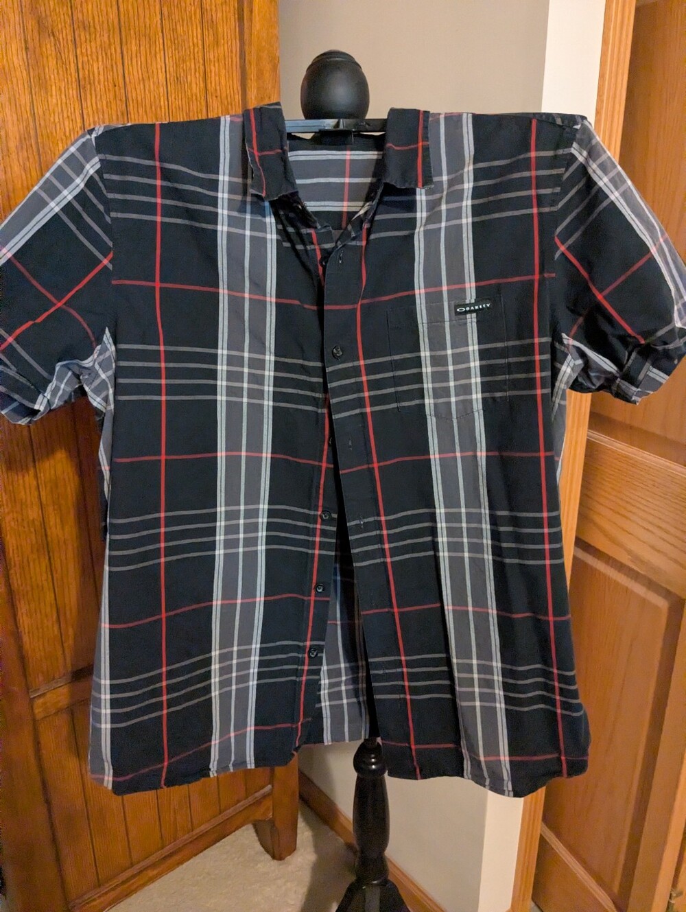 OAKLEY Plaid Shirts, For the Pair! Mns Sz XL, EUC!!!